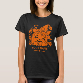 Camiseta de calabaza de Halloween personalizada pa