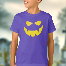 Camiseta de calabaza de Halloween Spooky Face para