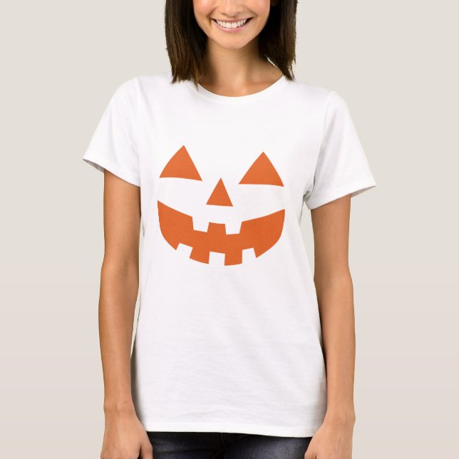 Camiseta de calabaza de Jack O Lantern Halloween (Anverso)
