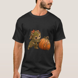 Camiseta de calabaza duende musgo otoño