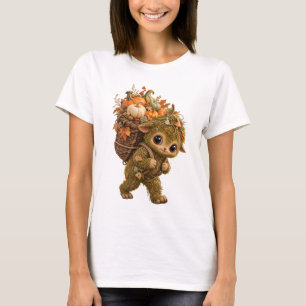 Camiseta de calabaza duende musgo otoño