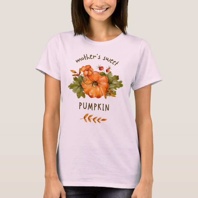 Camiseta de calabaza dulce madre (Anverso)