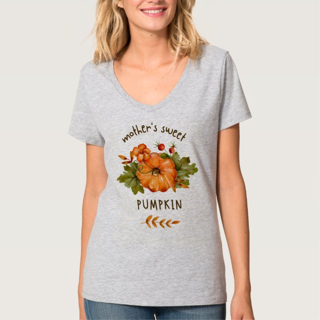 Camiseta de calabaza dulce madre (Anverso)
