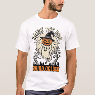 Camiseta de calabaza fantasma Grabado vintage de H