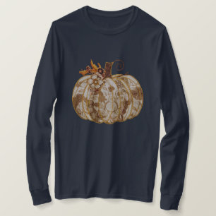 Camiseta de calabaza floral vintage Intricate Ap