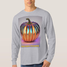 Camiseta de calabaza holográfica de otoño