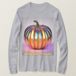 Camiseta de calabaza holográfica de otoño