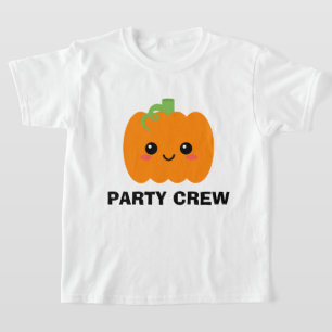 Camiseta de calabaza para niños de equipo fiesta,