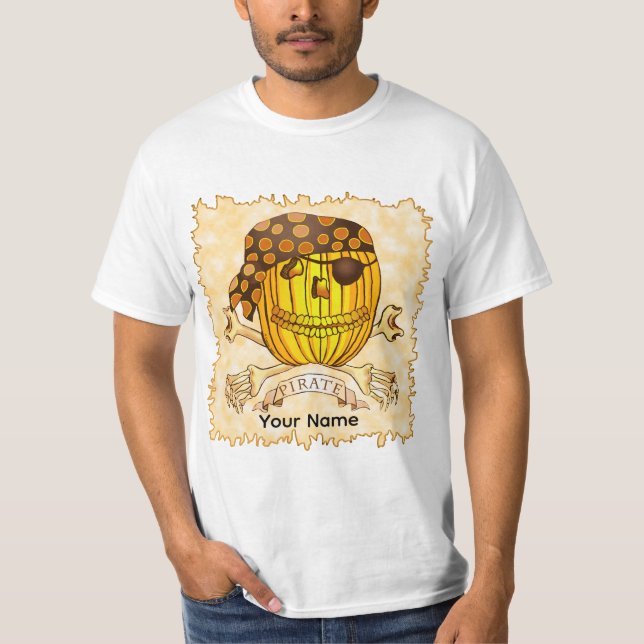 Camiseta de calabaza pirata (Anverso)