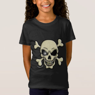 Camiseta de Calavera y Huesos Cruzados