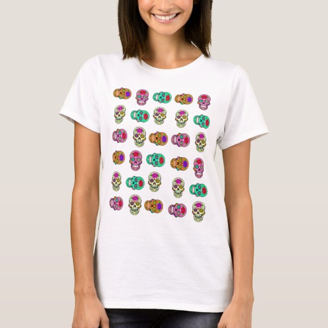Camiseta de Calaveras de Azúcar (Anverso)