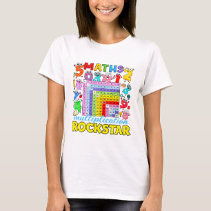 Camiseta de calculadora de estrella de rock de mul