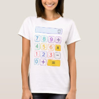Camiseta de calculadora de matemáticas linda para 