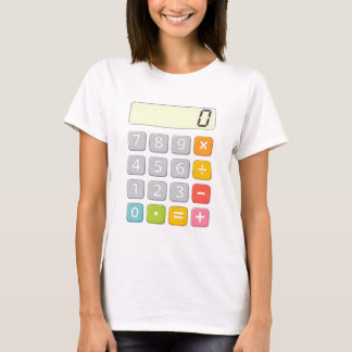 Camiseta de calculadora de matemáticas linda para