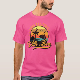 Camiseta De California con amor vacaciones de surf en la pl