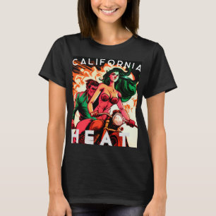 Camiseta de "California Heat" Motorcycle Babe