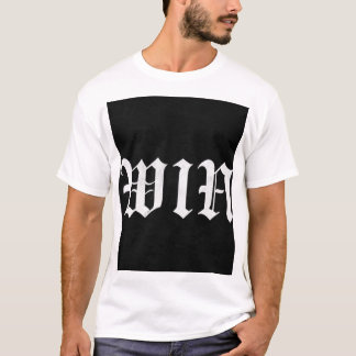 Camiseta de caligrafía gótica WIN | Estética oscur