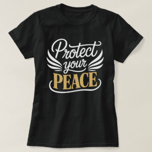 Camiseta de caligrafía Protege Tu Paz