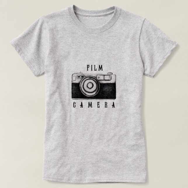 Camiseta de cámara de película (Diseño del anverso)