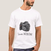 Camiseta de cámara Nikon