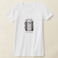 Camiseta de cámara vintage