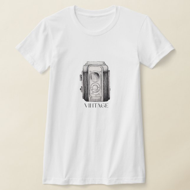 Camiseta de cámara vintage (Distribución)