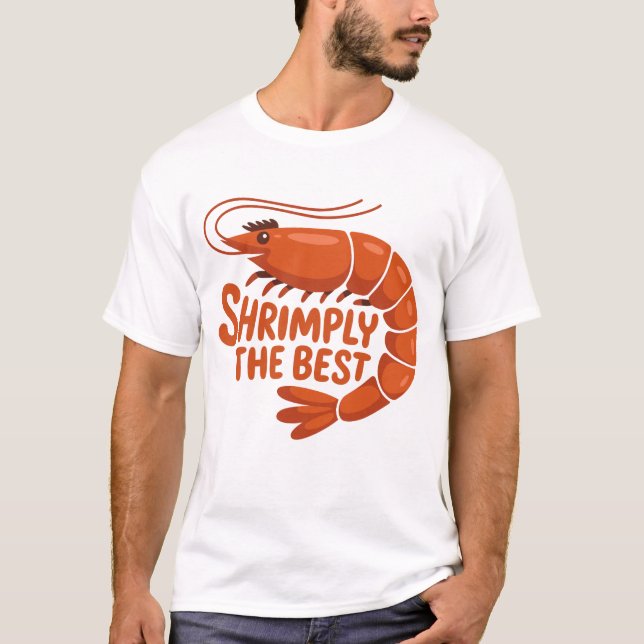 Camiseta de Camarón Simpática: Simplemente la Mejo (Anverso)