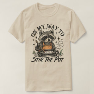 Camiseta De Camino A Revolver El Ambiente Mapache , Mapache