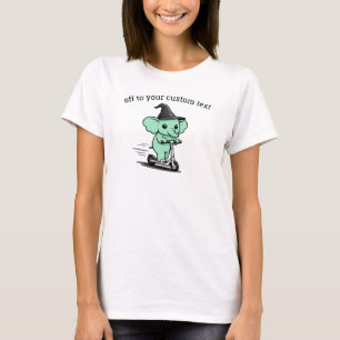 Camiseta De camino a tu texto personalizado Elefante divert