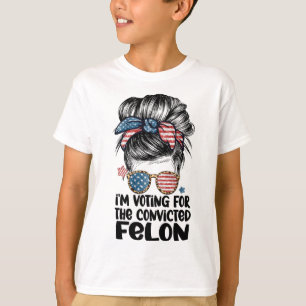 Camiseta De Camino A Votar Por Un Felón Frase Divertida Ele