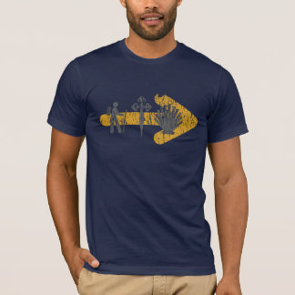 Camiseta de Camino de Santiago (azul)