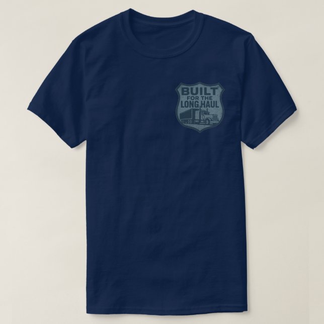 Camiseta de camión, conductor de largo recorrido,  (Diseño del anverso)