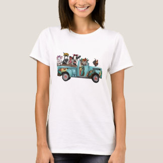 Camiseta de camión de animales de granja para rega