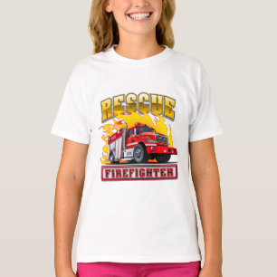 Camiseta de camión de bomberos personalizados
