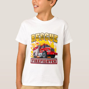 Camiseta de camión de bomberos personalizados