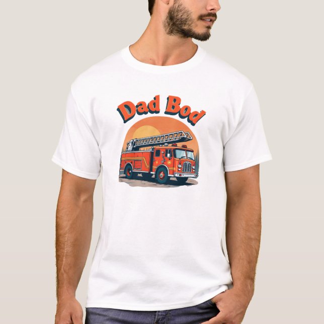 Camiseta de Camión de Fuego de Bod de Papá - Graci (Anverso)