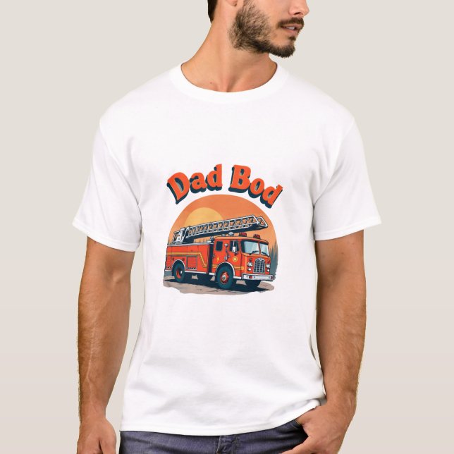 Camiseta de Camión de Fuego de Bod de Papá - Graci (Anverso)