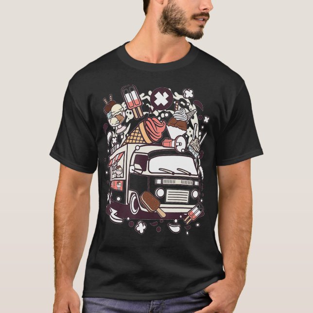 Camiseta De Camión De Helado (Anverso)