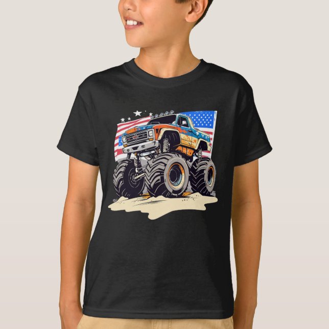 Camiseta de camión monstruo (Anverso)