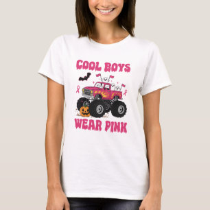 Camiseta de Camión Monstruo Rosa para Chicos Genia