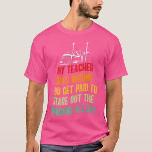 Camiseta de camionero divertido - Mi maestro estab