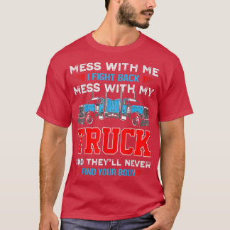 Camiseta de camionero mecánico de camiones vintage