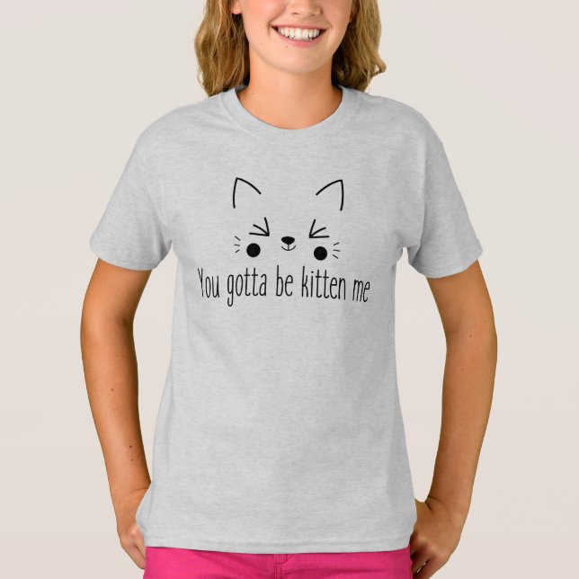 Camiseta de camiseta básica para chicas (Anverso)