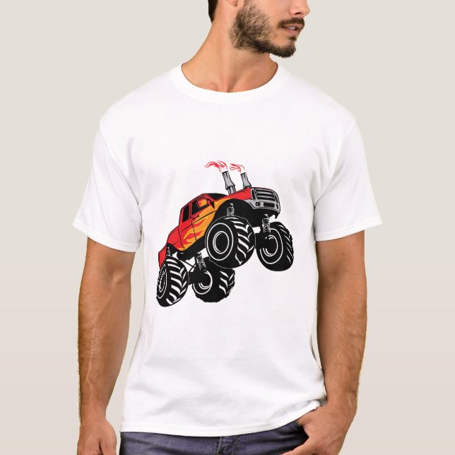 Camiseta de camiseta con el nombre negro rojo (Anverso)