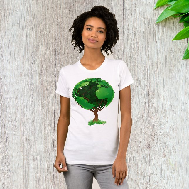 Camiseta de Camiseta de las mujeres del Globo del  (Subido por el creador)