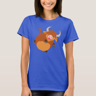 Camiseta De Camiseta De Mujeres De Vacas De La Tie