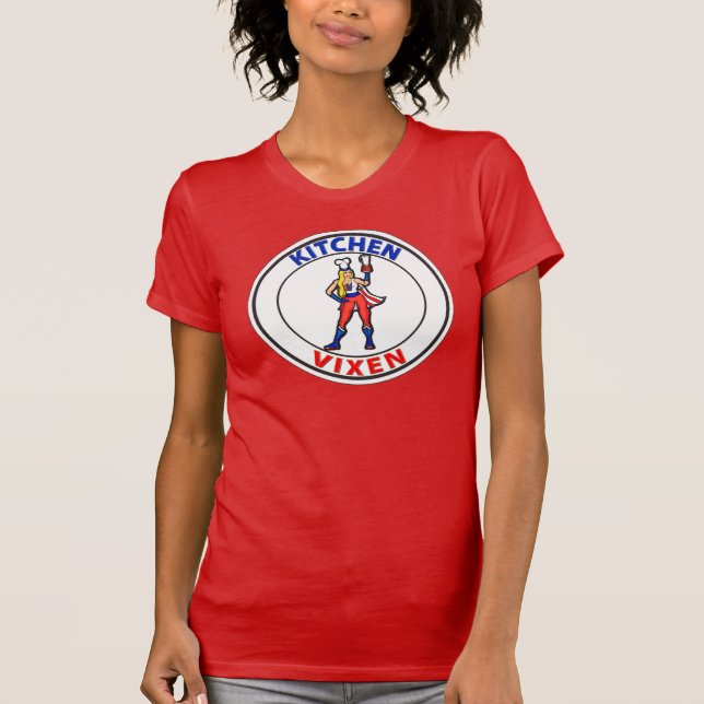Camiseta de camiseta de mujeres vixen de cocina ro (Anverso)