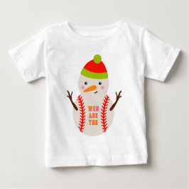 Camiseta De Camiseta De Snowman De Base