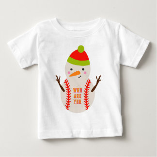 Camiseta De Camiseta De Snowman De Base