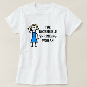 Camiseta De Camiseta De Una Mujer Que Disminuye In